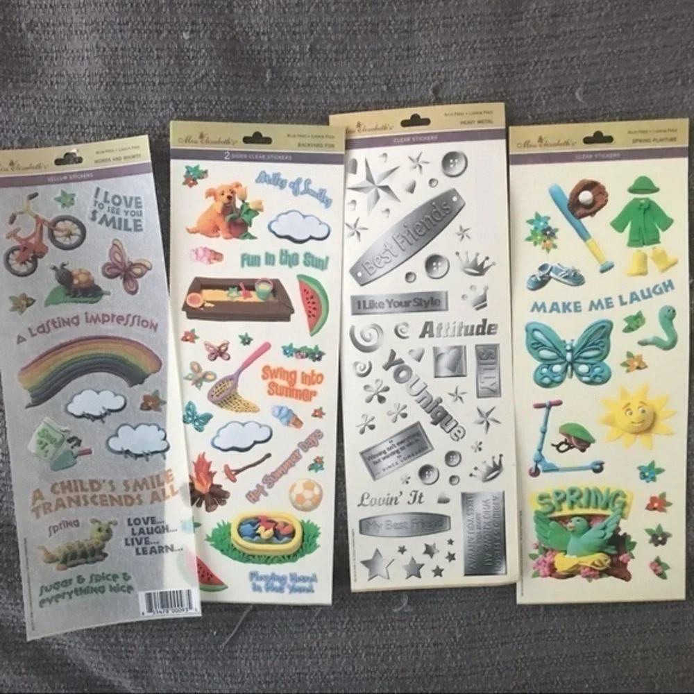 11 sheets of Scrapbook Stickers various brands Friends theme. NWOT
